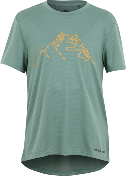 Pearl Izumi Youth Summit Short Sleeve Jersey Color: Pale Pine Earn the Turns