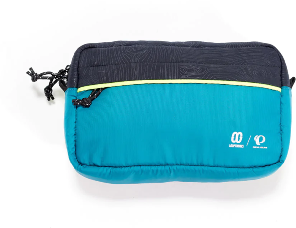 Pearl Izumi Upcycle Hip Pack Color: Teal/Screaming Yellow