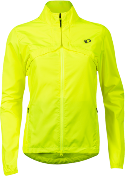 Pearl Izumi Women's Quest Barrier Convertible Jacket Color: Screaming Yellow/Turbulence