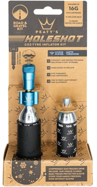 Peaty's Holeshot CO2 Tyre Inflator - Road and Gravel