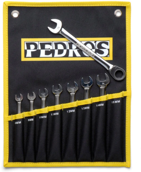 Pedro's Ratcheting Combo Wrench Set 