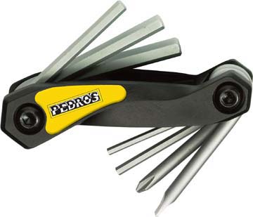 Pedro's Folding Hex Wrench Set With Screwdrivers