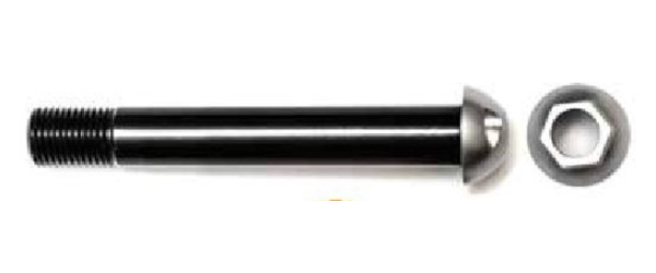 Pinhead Locking Thru Axle, Rear - M12 x 175 x P1.75 Color: Black