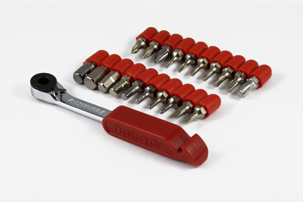 Prestacycle Prestaratchet Multi-tool Kit w/PrestaLever Handle Color: Red