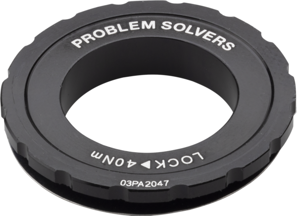 Problem Solvers Center Lock Rotor Lock Ring - 12 – 20mm Axle Color: Black