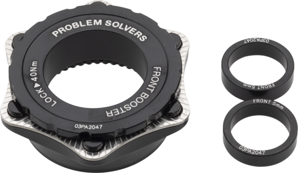 Problem Solvers Front 10mm Booster Kit - Center Lock Hub Color: Black