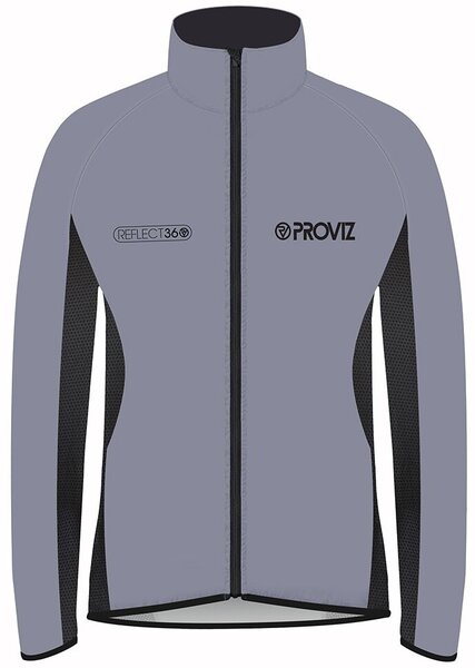 Proviz REFLECT360 Men's Performance Cycling Jacket Color: White/Reflective Grey