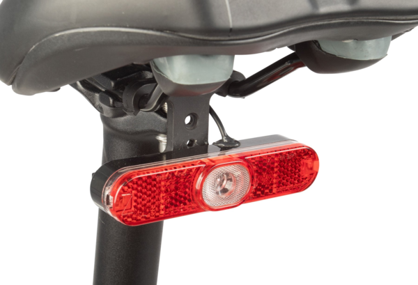 flux electric bicycle eBike Revi - Gray Leather with Mechanical Spring Chain Pure Flux One Electric Hybrid
