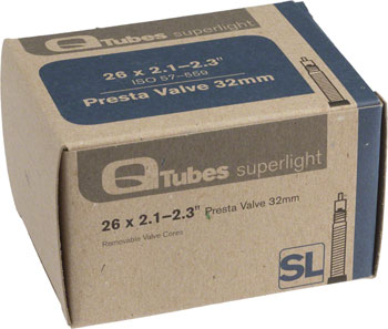 Q-Tubes Superlight Tube (26 x 2.1-2.3 inch, 32mm Presta Valve)