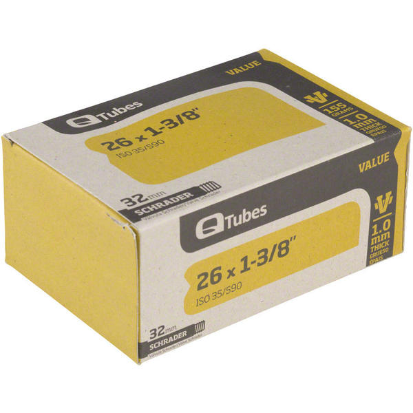 Q-Tubes Value Series Tube (26-inch x 1-3/8 Schrader Valve)