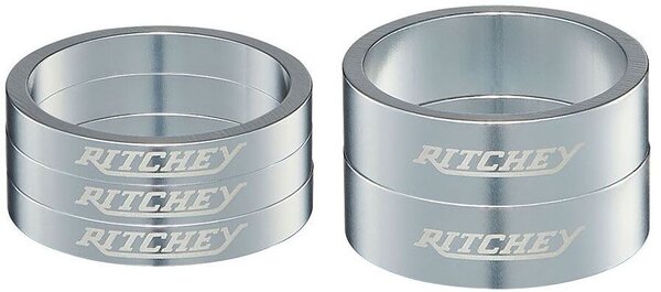 Ritchey Classic Headset Spacers 1-1/8-Inch 5mm + 10mm Color: Silver