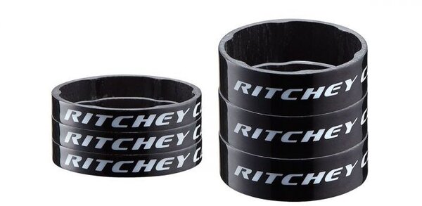 Ritchey WCS Glossy Carbon Headset Spacers 1-1/8-inch 5mm + 10mm Color: Gloss Carbon