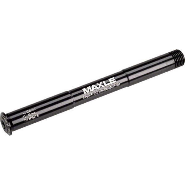 RockShox Maxle Stealth Front Thru-Axle Color | Length | Size | Thread Length | Thread Pitch: Black | 158mm | 110 x 15mm | 9mm | 15 x 1.5mm