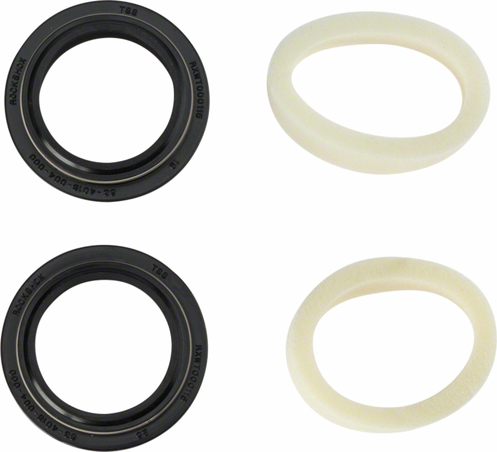 RockShox RockShox Dust Seal/Foam Ring: Black Flanged 32mm Seal, 10mm Foam Ring - Revelation A3