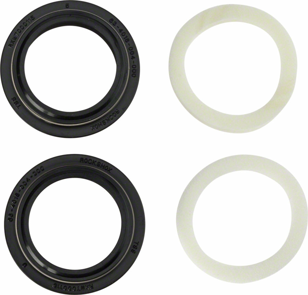 RockShox RockShox Dust Seal/Foam Ring: Black Flanged 32mm Seal, 5mm Foam Ring - SID A1-A3 /Reba A1-A4