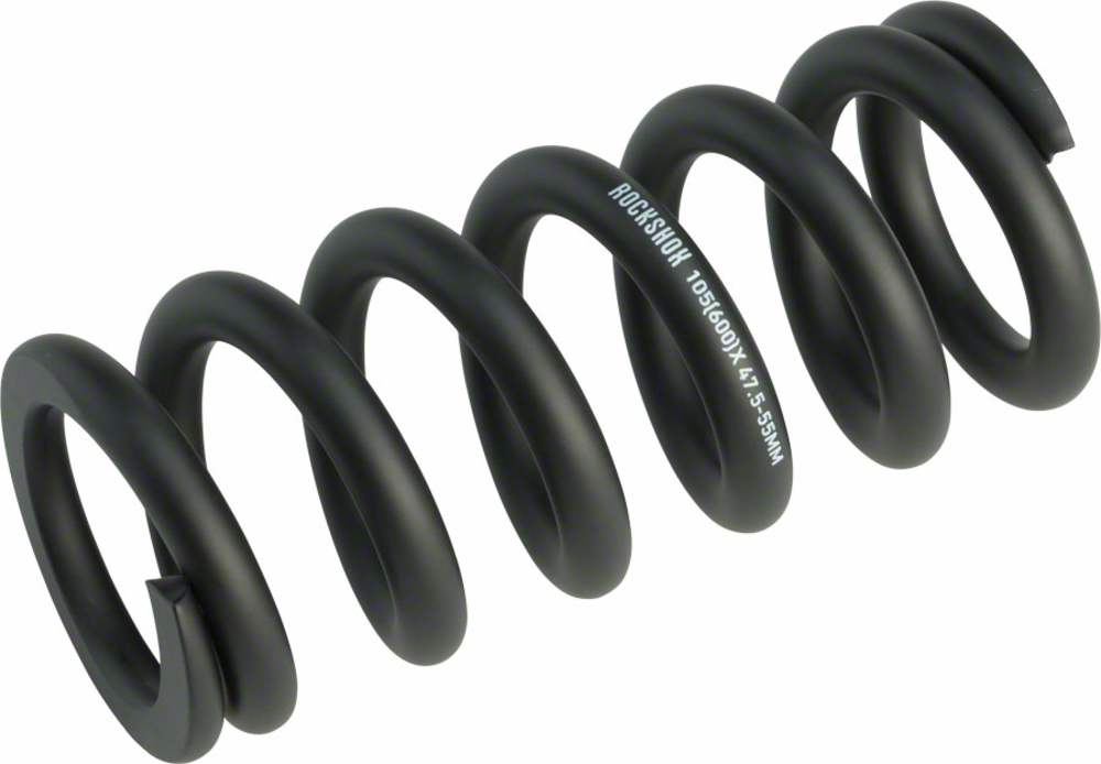 RockShox RockShox Metric Coil Spring - Length 134mm, Travel 47.5-55mm, 600 lbs, Black