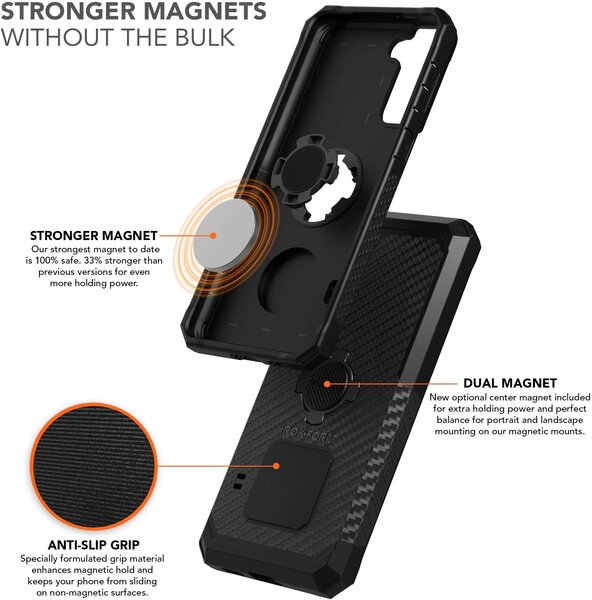 Rokform Rugged Case—Samsung Galaxy S21 Plus Orange Cycle