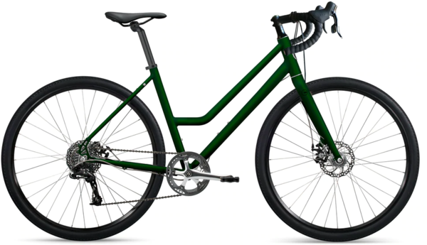 Roll: Bicycle Company A:1R Adventure Road Bike Step-Thru Color: British Racing Green/Black Components