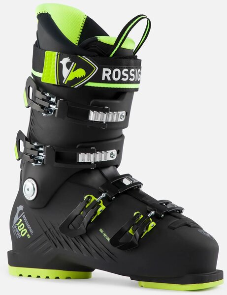 Rossignol Men's On Piste Ski Boots Hi-Speed 120 HV Color: Black/Yellow
