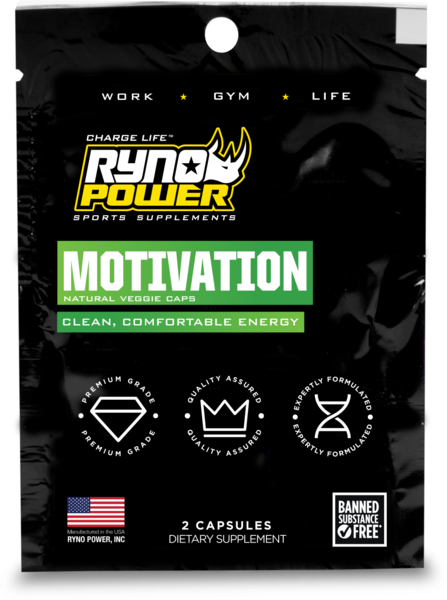 Ryno Power Motivation Pre-Workout Focus Capsules