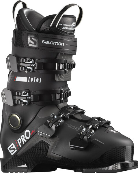 Salomon S/Pro HV 100 Ski Boots Color: Black/Belluga/Red