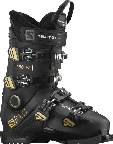 Salomon S/Pro X80 W CS Color: Black/Belluga/Gold
