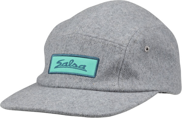 Salsa Script Logo Camp Hat Color: Gray Wool/Indigo/Teal