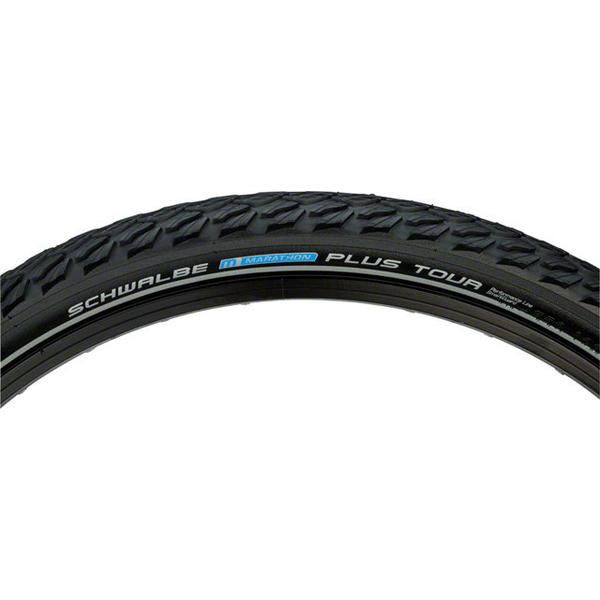 thumbnail interactive-video image 1 of Schwalbe Marathon Plus Tour 26 X 2.0 Puncture Resistant Bike Tyre - Smart Guard 1 of 4