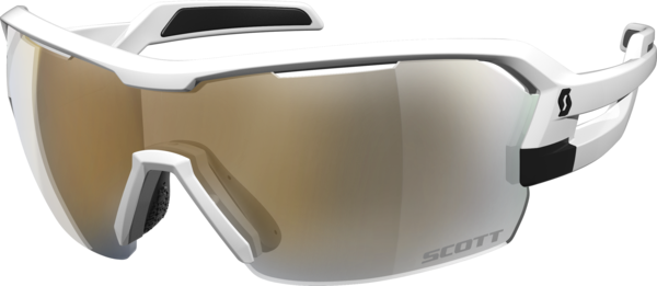 Scott Spur Sunglasses Color | Lens: White Matt | Gold Chrome|Clear