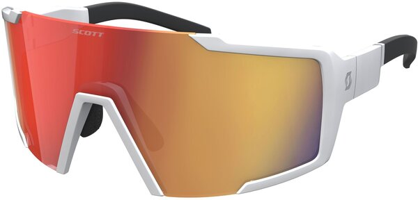Scott Shield Sunglasses Color | Lens: White Matt | Red Chrome