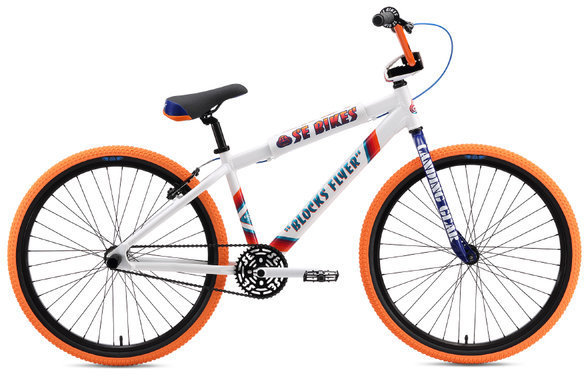 SE Vans Blocks Flyer 26-inch BMX Freestyle Bike-White at J&R Bicycles – J&R  Bicycles, Inc.