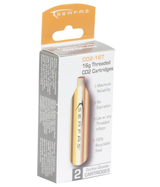 Serfas 16-Gram CO2 Threaded Cartridges