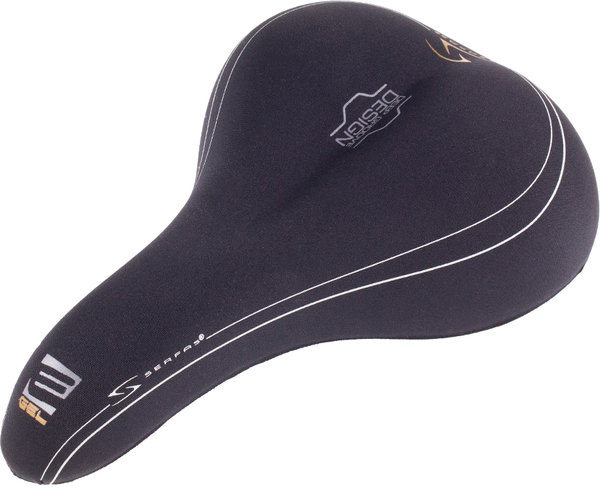 Serfas Dual Density E-GEL Men's Comfort Saddle with Lycra Cover