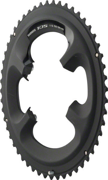 Shimano 105 5800 Chainring BCD | Color | Size: 110mm | Black | 52T