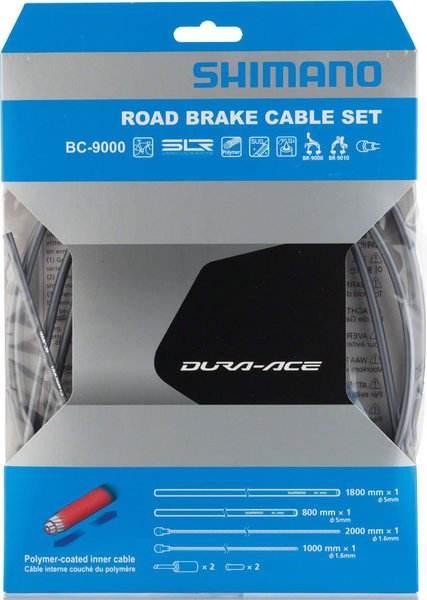 Shimano Dura-Ace Polymer-Coated Road Brake Cable Set Shimano Dura-Ace Polymer-Coated Road Brake Cable Set