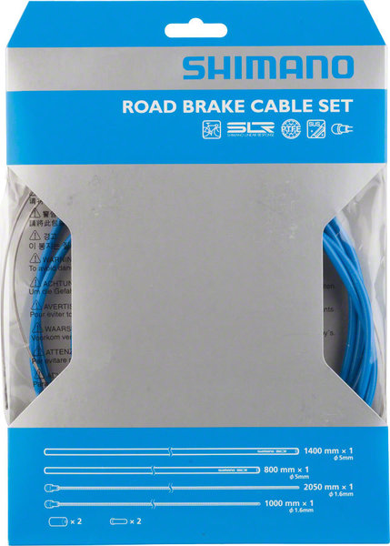 Shimano PTFE Road Brake Cable Set Color: Blue