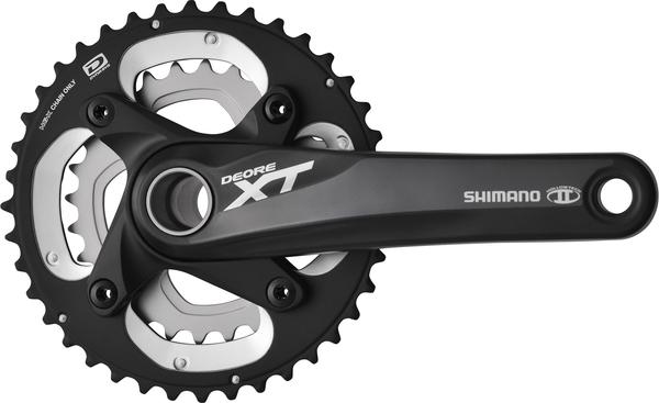 Shimano Deore XT Dyna-Sys 10-speed Crankset Color: Lodestar Black