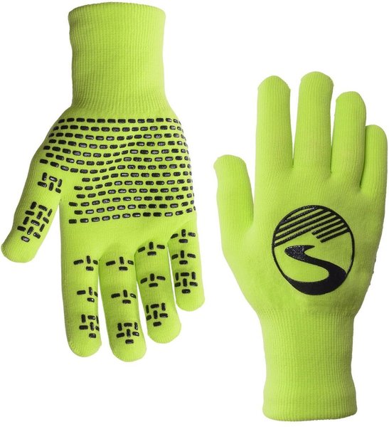 Showers Pass Crosspoint Waterproof Knit Gloves Color: Neon Green