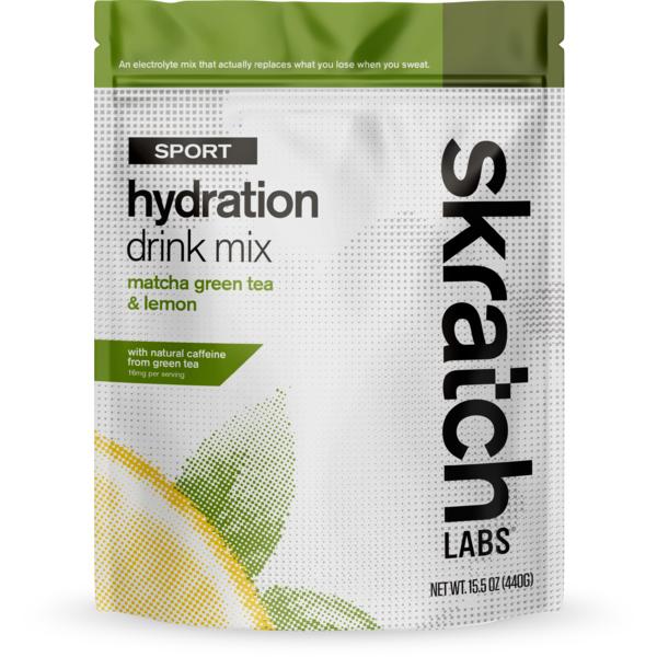 Skratch Labs Sport Hydration Drink Mix Flavor | Size: Matcha Green Tea and Lemons | 20-serving Resealable Bag