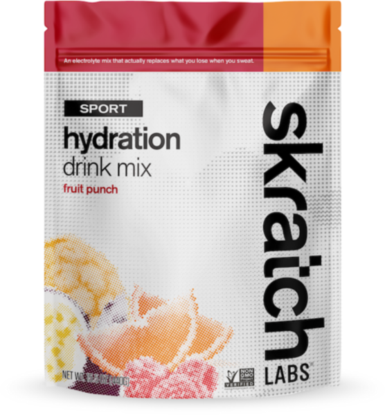 Skratch Labs Sport Hydration Drink Mix Flavor | Size: Fruit Punch | 20-serving Resealable Bag