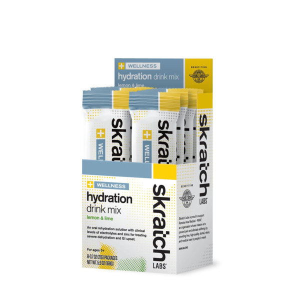 Skratch Labs Wellness Hydration Drink Mix Flavor | Size: Lemons and Limes | Single Serving 8-pack