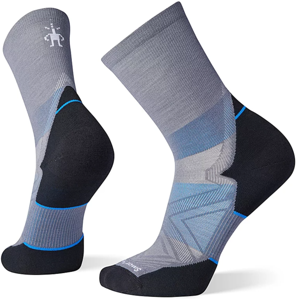 Smartwool Run Targeted Cushion Mid Crew Socks Color: Graphite
