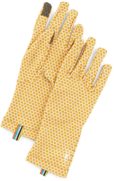 Smartwool Thermal Merino Pattern Glove Color: Honey Gold Dot