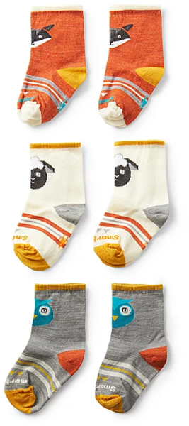 Smartwool Toddler Trio Socks Color: Lunar Gray