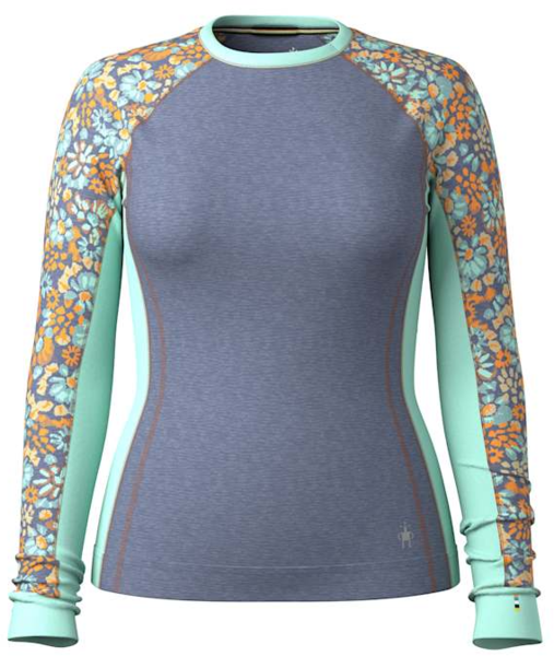 Smartwool Women's Classic Thermal Merino Base Layer Colorblock Crew