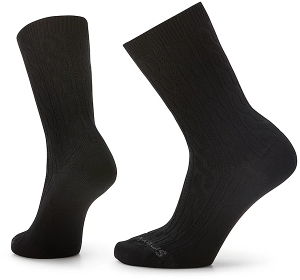 Smartwool Women's Everyday Cable Crew Socks Color: Black