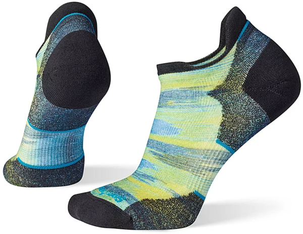 Smartwool Women's Run Targeted Cushion Brush Stroke Print Low Ankle Socks Color: Capri