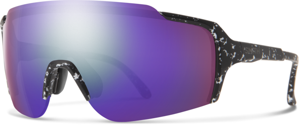 Smith Optics Flywheel Color | Lens: Matte Black Marble | ChromaPop Violet Mirror