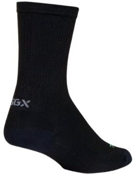 SockGuy SGX Wool Black Socks Color: Black
