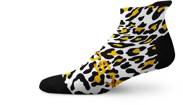 Sox Footwear Leopard-White Tab Socks Sox Footwear Leopard-White Tab Socks